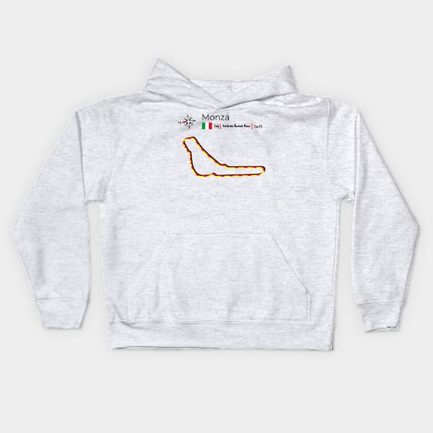 Racing Circuit Monza - Italy Kids Hoodie by Aurealis